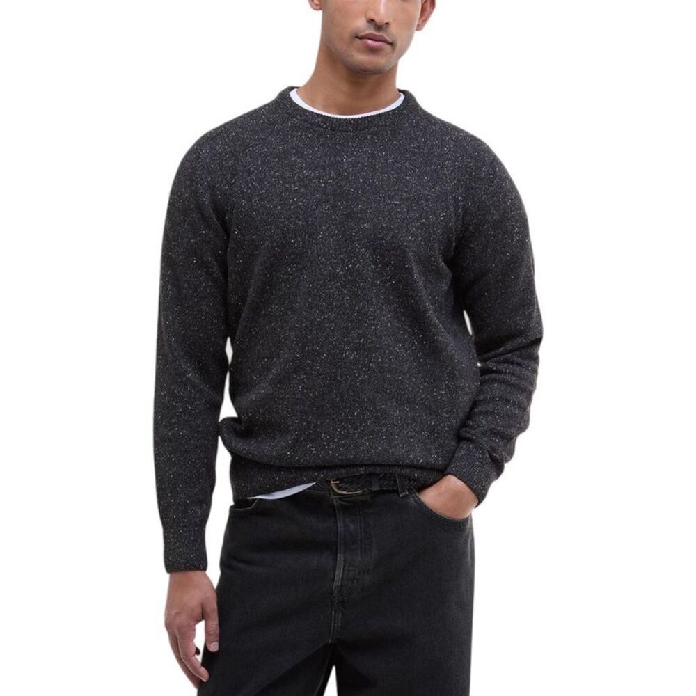 Barbour Black Wool Men's Sweatshirt